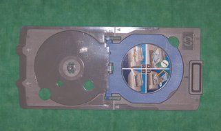 CD Print Printer Printing Carrier Tray: HP Photosmart C5250, C5240, C5200