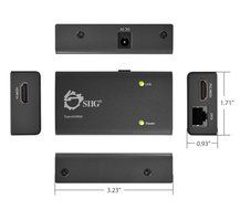 SIIG HDMI Extender over single Cat5e/6 with extra HDMI output - 196ft (CE-H22E11-S1) N6