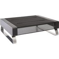 DYMO 82411 / Small Monitor Stand - Up to 35lb Small Monitor - Black, Silver - Floor-mountable