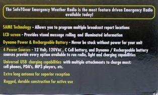 Emergency AM/FM Weather Radio