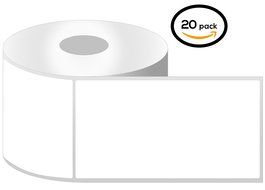 1 Inch Core - 4 x 6 Zebra Compatible Direct Thermal Labels 20 Rolls for Zebra Desktop Printer GC420d GC420t GK420d... N2