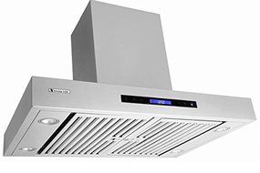 XtremeAir PX06-I42 Island Mount Range Hood with 900 CFM Easy Clean Swing-able Baffle Filters, 42"