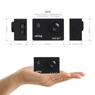 4K WIFI Sports Action Camera 16MP Full HD 1080P 2 Inch LCD Screen 170&deg; Wide Angle Lens Waterproof (memory card... N6
