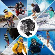 4K WIFI Sports Action Camera 16MP Full HD 1080P 2 Inch LCD Screen 170&deg; Wide Angle Lens Waterproof (memory card... N7