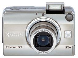 Kyocera Finecam S 3L 3.2MP Digital Camera w/ 3x Optical Zoom