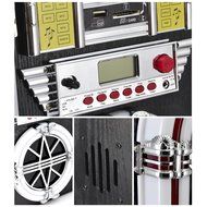 Pyle PJUB25BT Bluetooth Jukebox MP3 Speaker Player LED Lighting, AM/FM Radio, USB/SD Readers with Aux Input