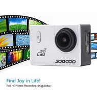 Sports Camera, SOOCOO 4K Action Camera 20MP 2.0 Inch Waterproof Diving Camera with 2 Batteries and 19 Accessories... N15