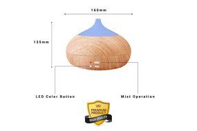 ProtoAir 300ml Essential Oil Diffuser - Ultrasonic Super Quiet Aroma Humidifier for Home, Office, and Spa. Fast... N2