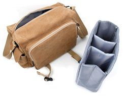 DURAGADGET Bolso Canvas Marr&oacute;n Para C&aacute;maras DSLR / SLR / Bridge / CSC - Con Bandolera Ajustable Y Numerosos Compartimentos N2