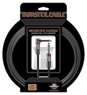Monster Cable Classic 1/4 Inch Angled to Straight Instrument Cable 21 ft.