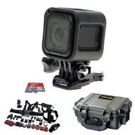 GoPro HERO4 Session Action Camera BUNDLE w/16Gb MicroSDHC Card/ Acc Kit/ Case