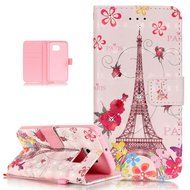 Galaxy S6 Edge Case,Galaxy S6 Edge Cover,ikasus Shiny Glitter Diamond Colorful Art Painting PU Leather Flip Wallet... N11