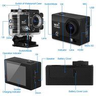 Excelvan Q5 Mini Portable Sports Action Camera 2.0 Inch 12MP H.264 1080P Full HD WiFi 30m Waterproof Anti-shake... N4