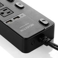 ISELECTOR Surge Protector 4320J 5-Outlet Individual Switch Power Strip with 3.4A 2-Port USB Charging Station N2