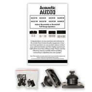 Acoustic Audio AA321B Mountable Indoor Black Speakers 600 Watts 3 Piece Set AA321B-3S N3