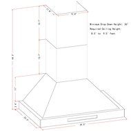AKDY 30" Stainless Steel Wall Mount Halogen Light Kitchen Vent Cooking Fan Range Hood w/ Baffle Filters N4