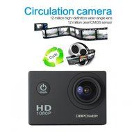 DBPOWER Waterproof Action Camera 12MP 1080P HD with 2 Batteries and Free Accessories Kit(White) N3