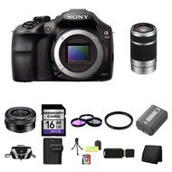 Sony A3000, ILCE-3000, ILCE-3000LB, 20. 1MP Interchangeable Lens Camera Black (Body) with Sony 16-50mm f/3.5-5.6... N2