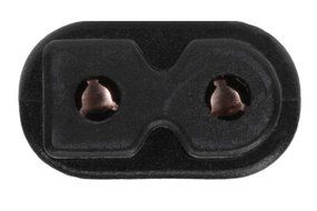SF Cable 15 ft 18 AWG 2-Slot Polarized Power Cord (IEC320C7 to NEMA 1-15P) N2