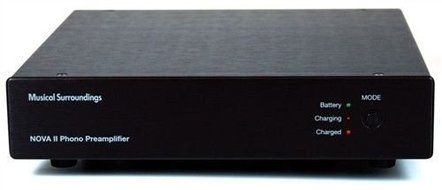 Musical Surroundings Nova II battery-powered dual-mono MM/MC Phono Preamp (Black) N3