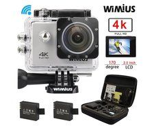 WiMiUS Q1 4K Wifi 131ft Waterproof Dash Camera With 16 MP,170&deg; Wide Angle, 2.0'' LCD Screen+20 All In One Kit... N2