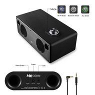 GGMM M3 Retro Wi-Fi/Bluetooth Stereo Wireless Leather Speaker | Featuring 40W Output, Multi-Room Play, Airplay...