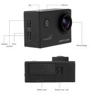DBPOWER Waterproof Action Camera 12MP 1080P HD with 2 Batteries and Free Accessories Kit(Wifi Black) N6