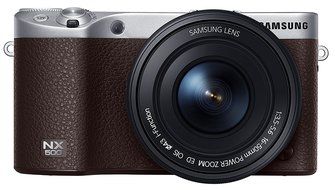 Samsung NX500 28 MP Wireless Smart Mirrorless Digital Camera with 16-50mm Power Zoom Lens (Brown) N33