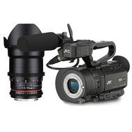 JVC GY-LS300 4KCAM Handheld S35mm Camcorder (Body Only) - Bundle with Free Rokinon 35mm T1.5 Cine VDSLR Wide-Angle... N2