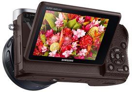 Samsung NX500 28 MP Wireless Smart Mirrorless Digital Camera with 16-50mm Power Zoom Lens (Brown) N34