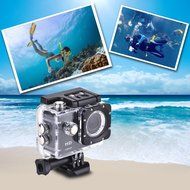 Pacuwi 1080P HD Sports Action Camera, 12MP 2 Inch LCD, 170 Degree Wide Angle, 30M Waterproof Outdoor DVR with...