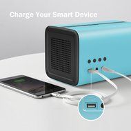 GGMM E3 Wireless WiFi/ Bluetooth Speaker with LED Alarm Clock &amp; Smart USB Charging port, Featuring Airplay, DLNA... N8