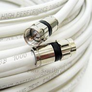100ft WHITE Perfect Vision Solid Copper UL CM CL2 rated for in wall installation 3ghz 75 Ohm Coaxial Rg6 Directv...