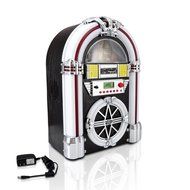 Pyle PJUB25BT Bluetooth Jukebox MP3 Speaker Player LED Lighting, AM/FM Radio, USB/SD Readers with Aux Input N2