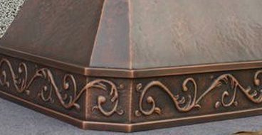 MCM3 Wall Mounted Copper Range Hood, 30" L x 21" W (front to back) x 27" H (&plusmn; 1/2"),Coppery N2