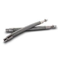 Pacific Dualies 18000 7 Inch Braided Stainless Steel Valve Stem Extension System - Set of 2 N4