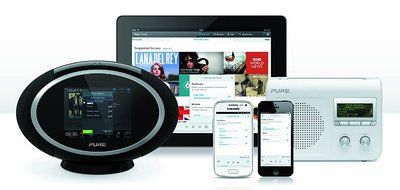 Pure One Flow Portable Music Streaming/Radio System - White