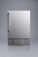 Summit BIM24OS Outdoor Icemaker with 1.0 cu.ft. Capacity 1.0 Amps Adjustable Shelf Manual Defrost and 2 Level...