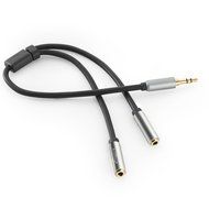 Anypro 3.5mm HiFi Auxiliary Audio Cable Bundle, Black (6Feet,3Feet,1Feet Splitter) N3