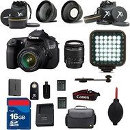 Canon EOS 60D DSLR Camera Body 18-55mm IS II Standard Lens Al&rsquo;s Variety Premium Bundle with + Rechargeable LED...
