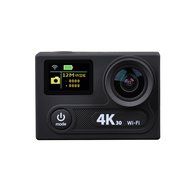 YELIN H8R Wifi Waterproof Action Camera (Black) + Sony IMX Sensor + Dual Screen + 170 Degree + 2.4G Remote+Extra... N7