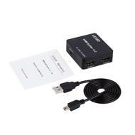 HDMI Splitter, LESHP Ultra HD 4K x 2K 1x2 HDMI Switch Switcher Amplifier Ver 1.4 Certified For 3D 1080P HD HDTV...