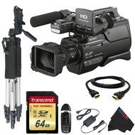 Sony HXR-MC2500 HXRMC2500 Shoulder Mount AVCHD Camcorder with 3-Inch LCD (Black) + Transcend 64 GB High Speed...