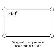bartyspares Universal Cooker / Oven Gasket 4 Sided For Both Gas &amp; Electric Ovens N2
