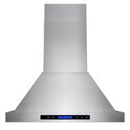 AKDY 30" Stainless Steel Wall Mount Halogen Light Kitchen Vent Cooking Fan Range Hood w/ Baffle Filters N7