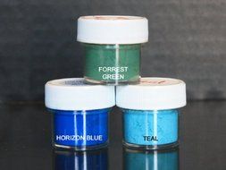 Petal Dust Set of 3 Forrest Green / Horizon Blue / Teal N2