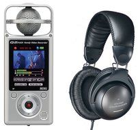 Zoom Q2HD Handy Video Recorder w/ Audio-Technica ATH-M20 Headphones