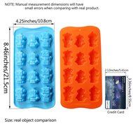 Candy Making Molds, 2PCS YYP [12 Cavity Robot Shape Mold] Silicone Candy Molds for Home Baking - Reusable Silicone... N5