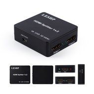 HDMI Splitter, LESHP Ultra HD 4K x 2K 1x2 HDMI Switch Switcher Amplifier Ver 1.4 Certified For 3D 1080P HD HDTV... N2