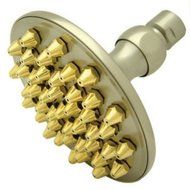 Kingston Brass K134A9 Victorian Brass Showerhead, Satin Nickel/Polished Brass by Kingston Brass